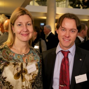 Madeleine Raukas, chef för Trafik & Service på SJ och Dan Olofsson, chef för lokförarna på SJ
